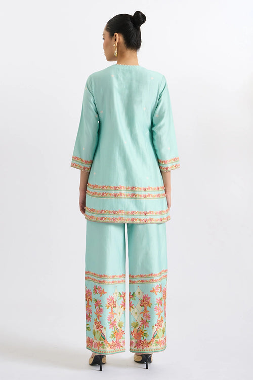 Aqua Paradise Short Kurta Set