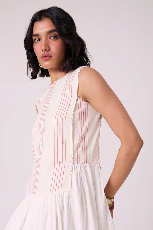 Fyodor Red Stripe Maxi Dress
