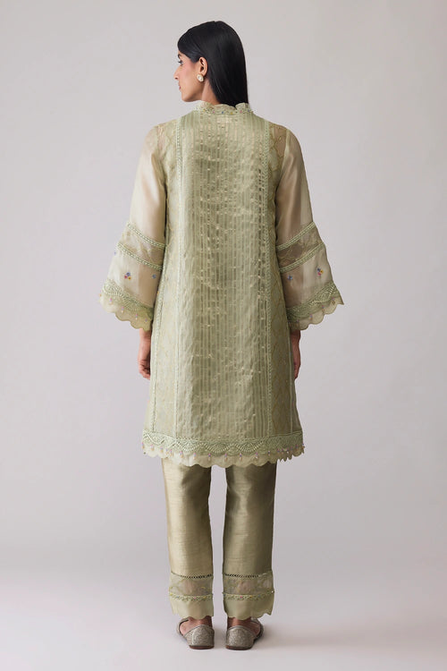 Farida Green Kurta Set