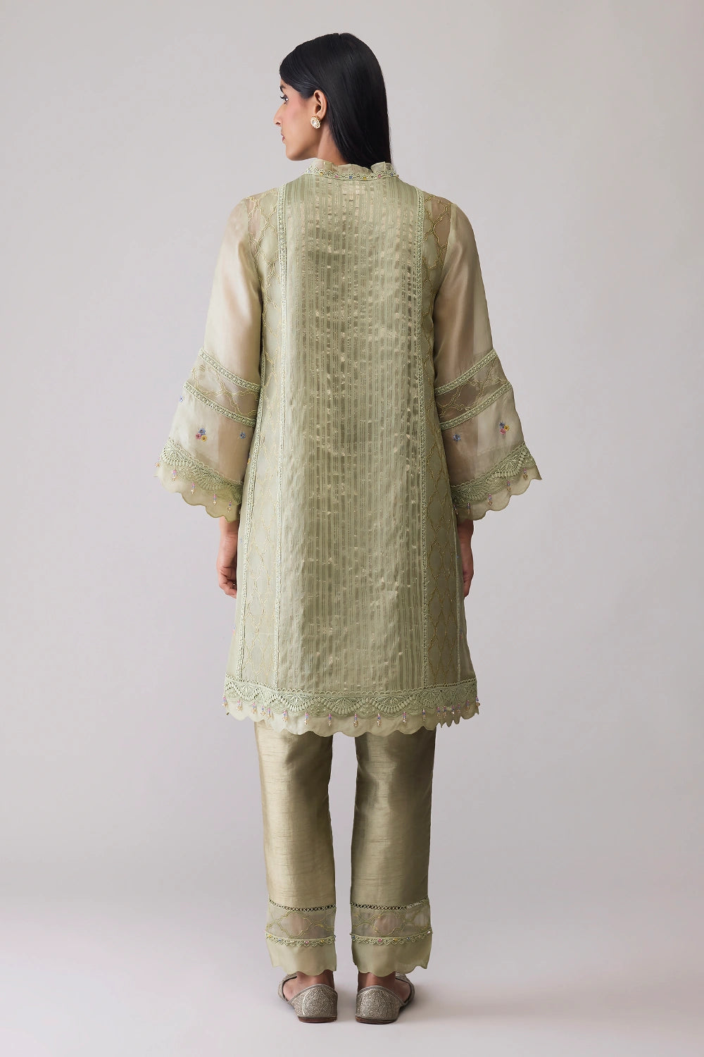Farida Green Kurta Set