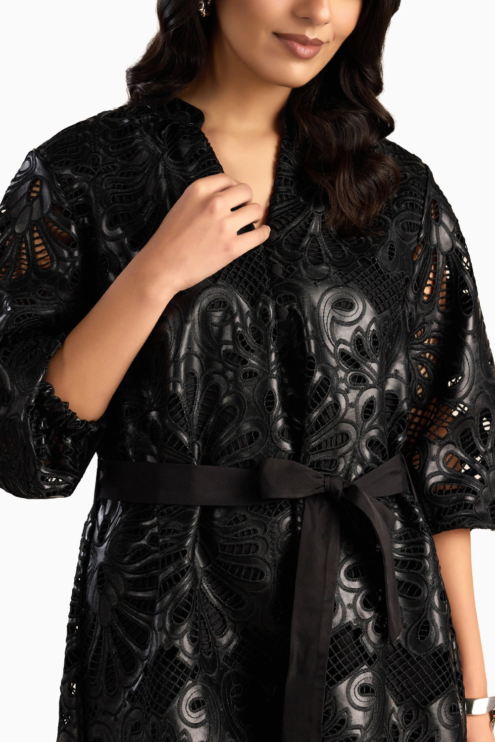 Luxe Leather Flora Dress