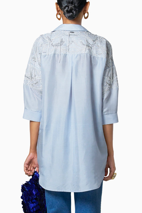 Ro Ice Blue With White Shirt