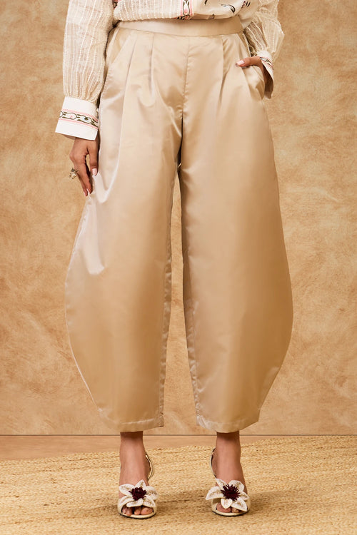 Rose Gold Barrel Pants