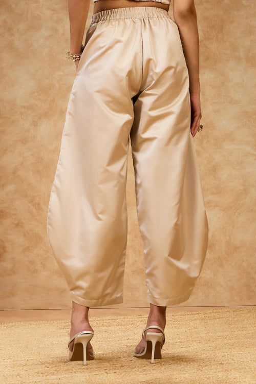 Rose Gold Barrel Pants