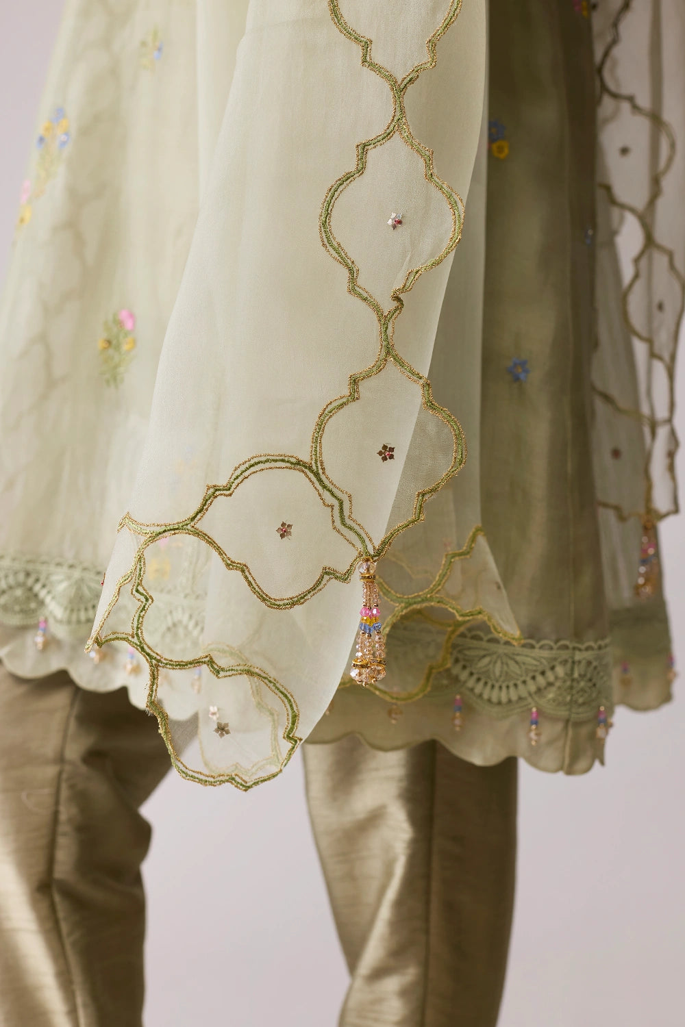 Farida Green Kurta Set