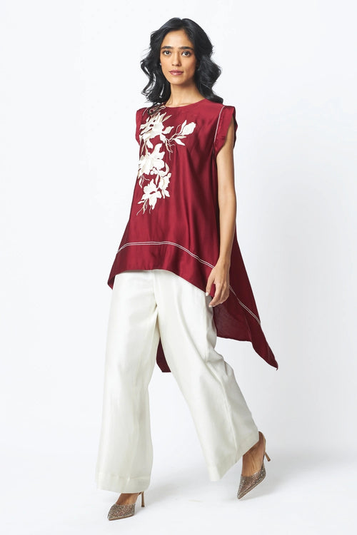 Burgandy Camila Trail Blazer Top and Pants