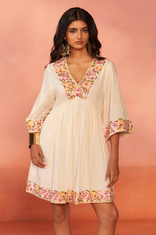 Gulbadan Ivory Dress