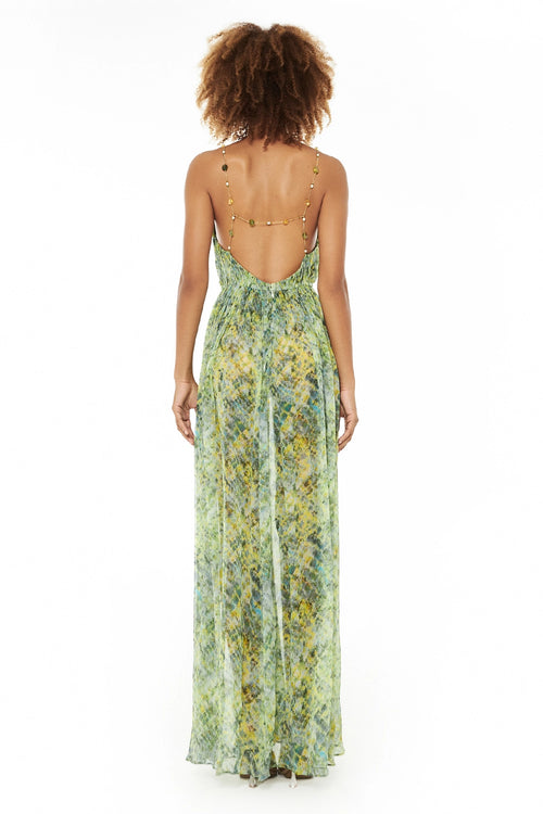 Asiza Jewel Strap Backless Dress