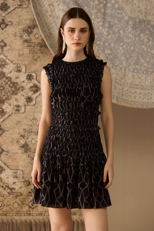 Amelia Black Mini Dress