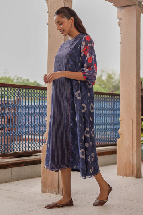 Indigo Bloom Dress