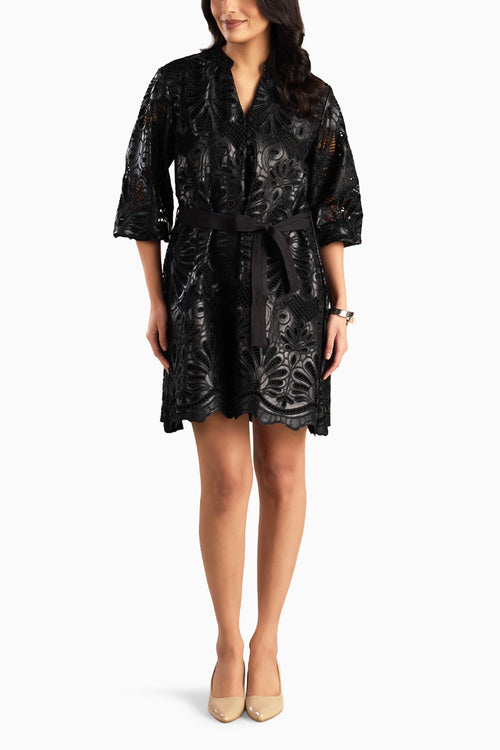 Luxe Leather Flora Dress