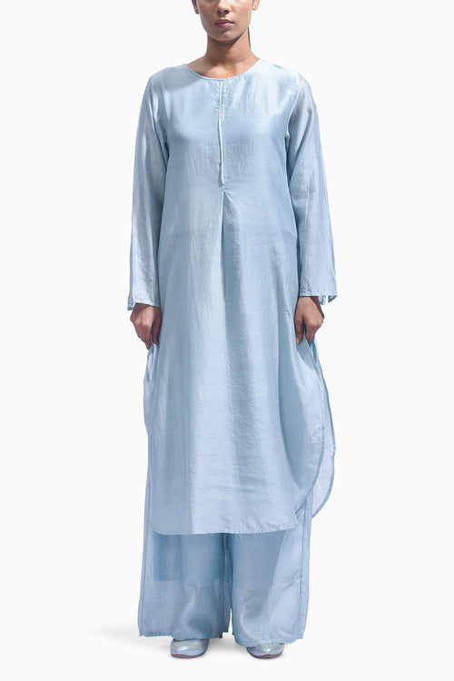 Powder Blue Silk Set