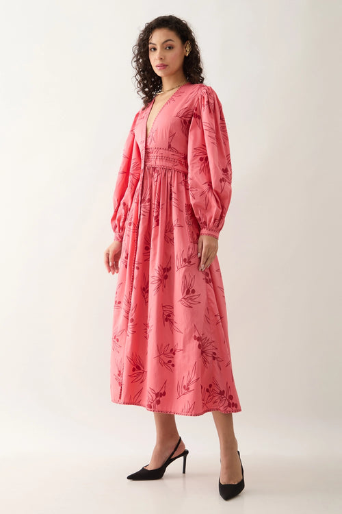 Solace Salmon Dress