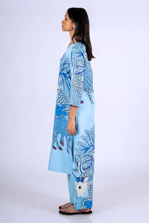 Gond Hiran Kurta Set