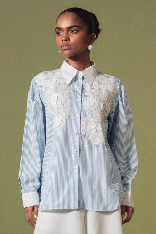 Blue Petal Shirt