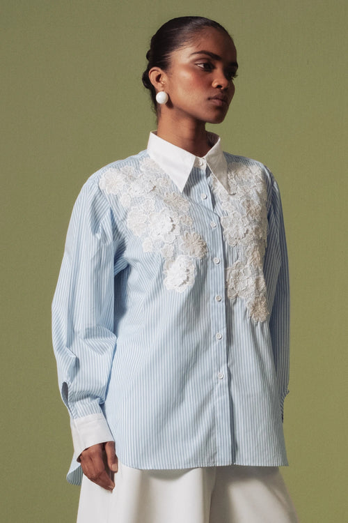 Blue Petal Shirt