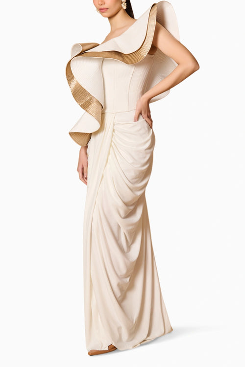 Spectrum Drape Dhoti Skirt