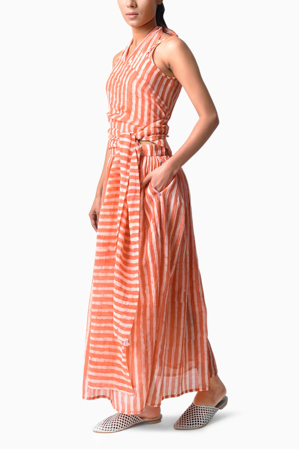 Waspie Coral Cord Set