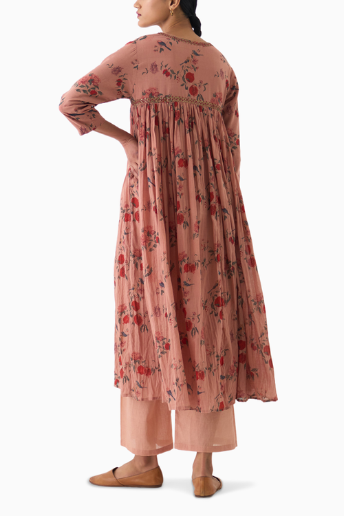 Flori Old Rose Kurta Set
