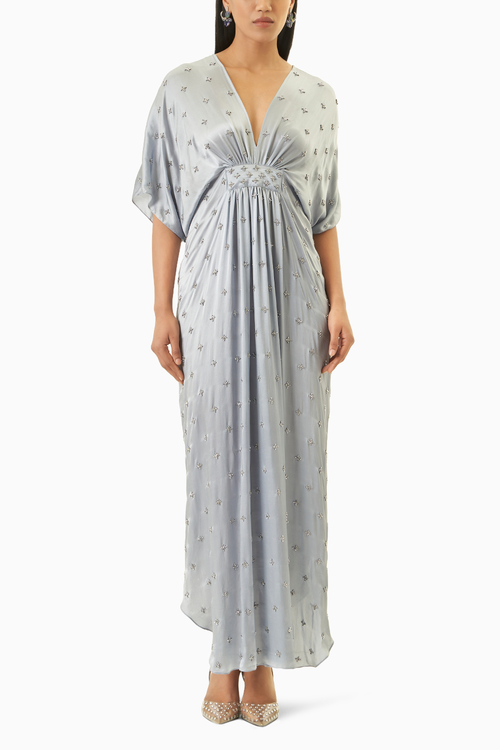 Kim Cloud Grey Kaftan Dress