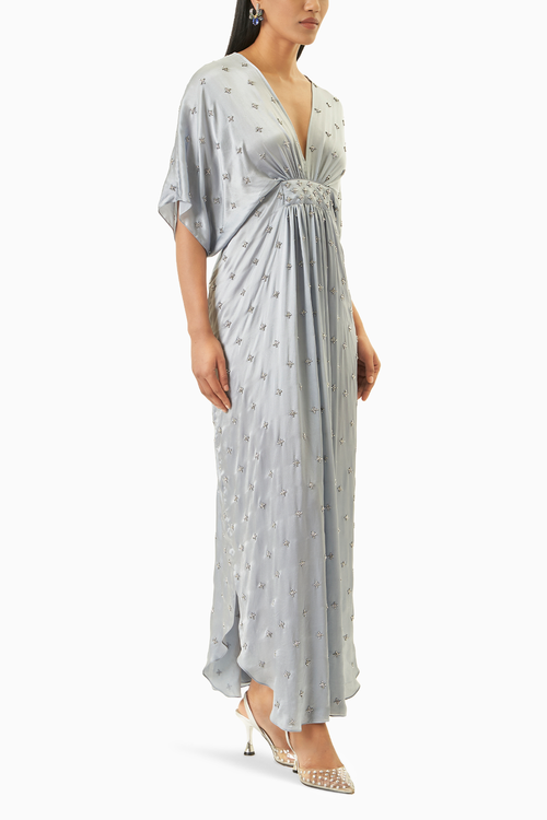 Kim Cloud Grey Kaftan Dress