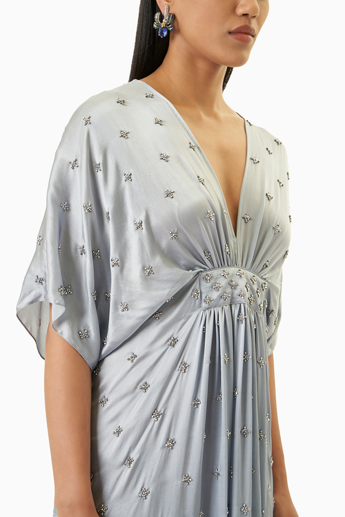 Kim Cloud Grey Kaftan Dress