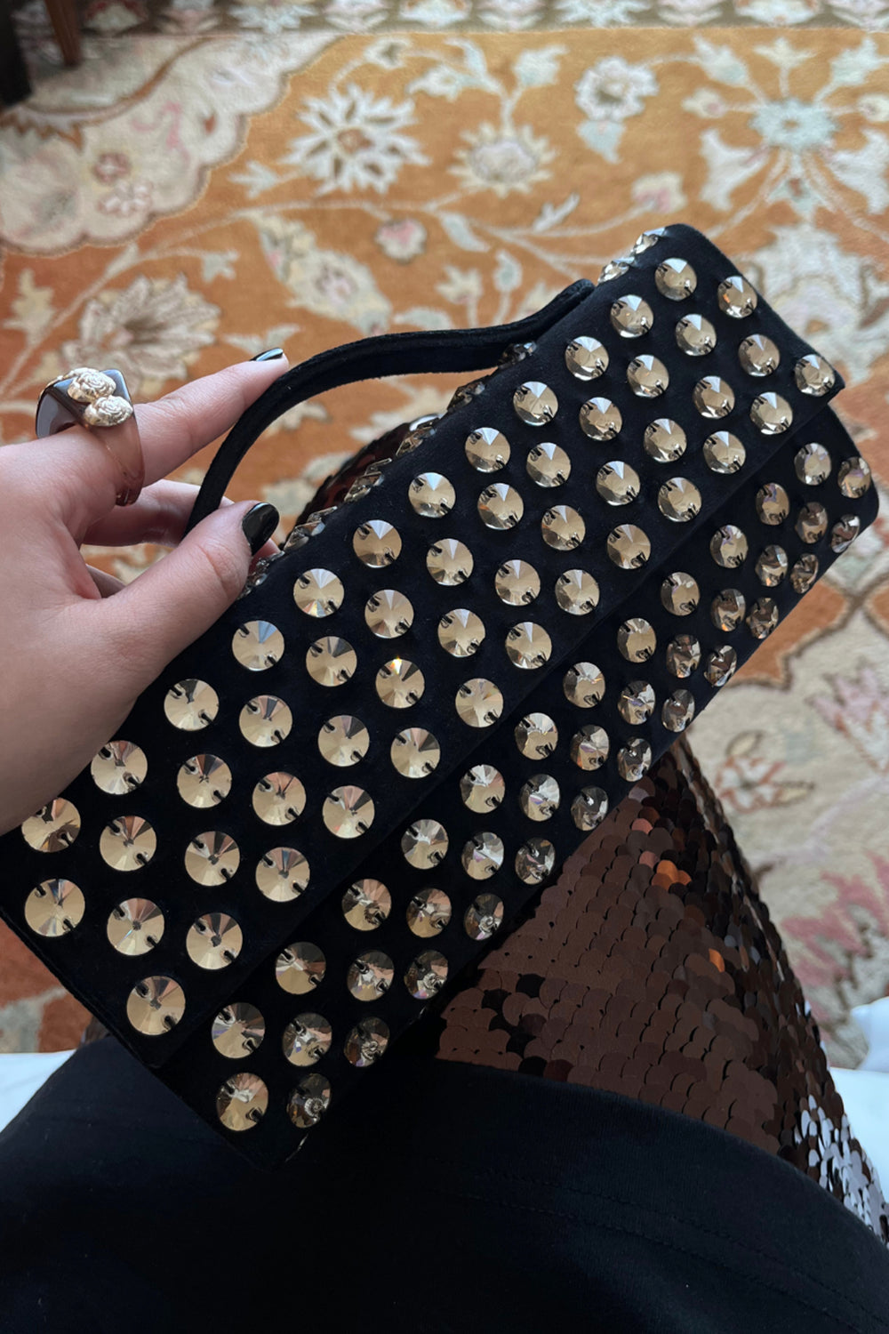 Dusky Gold Polka Fūtō Bag