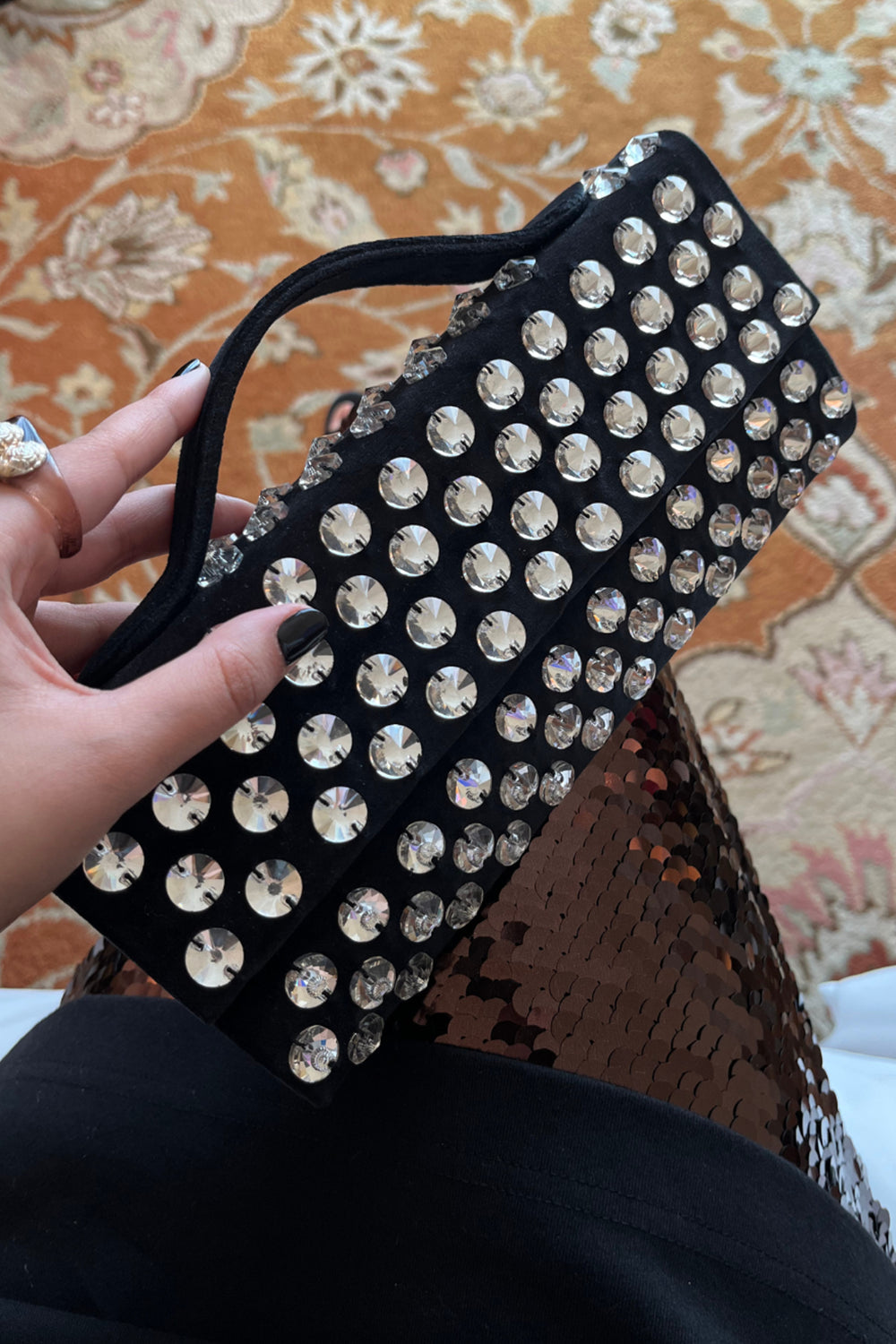 Silver Polka Fūtō Bag