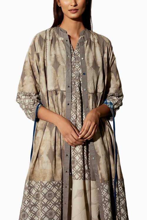 Brown 24X 7 Dress Coord Set