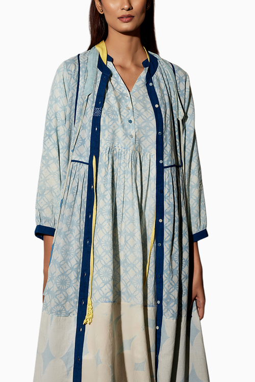 Blue 24X 7 Dress Coord Set