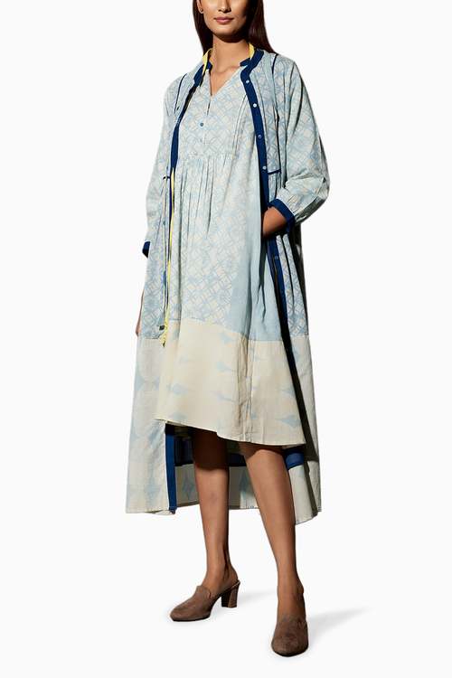 Blue 24X 7 Dress Coord Set