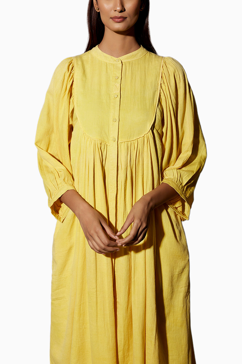 Yellow Haldi Festive Tunic with Pants Set