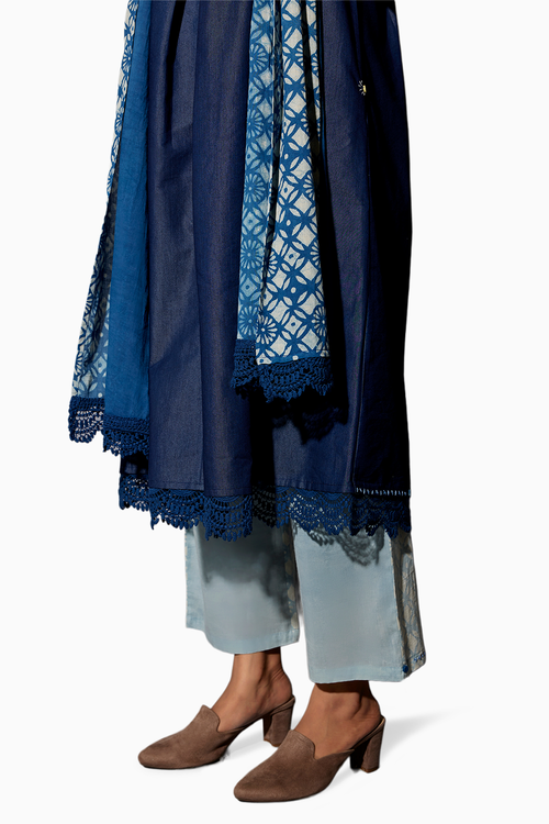 Blue Denim & Indigo Co-ord Set