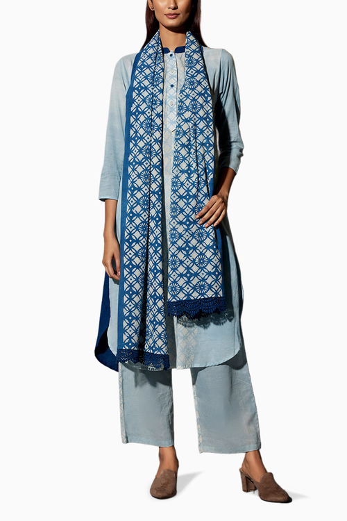 Chalk Blue Kurta Set