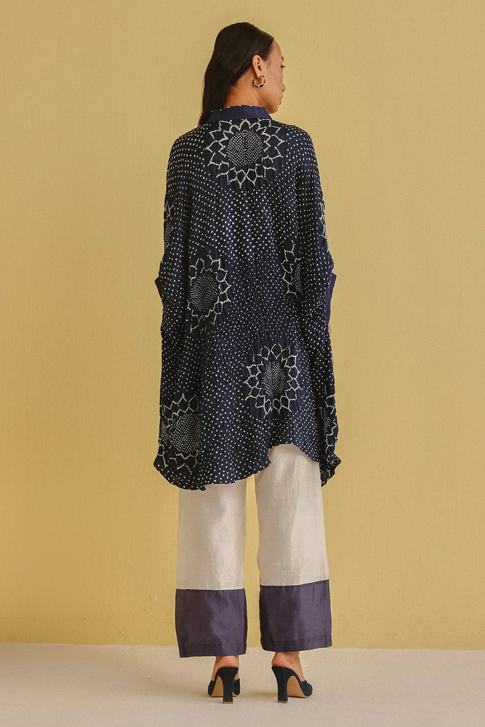 Ivory Chanderi Contrast Pant