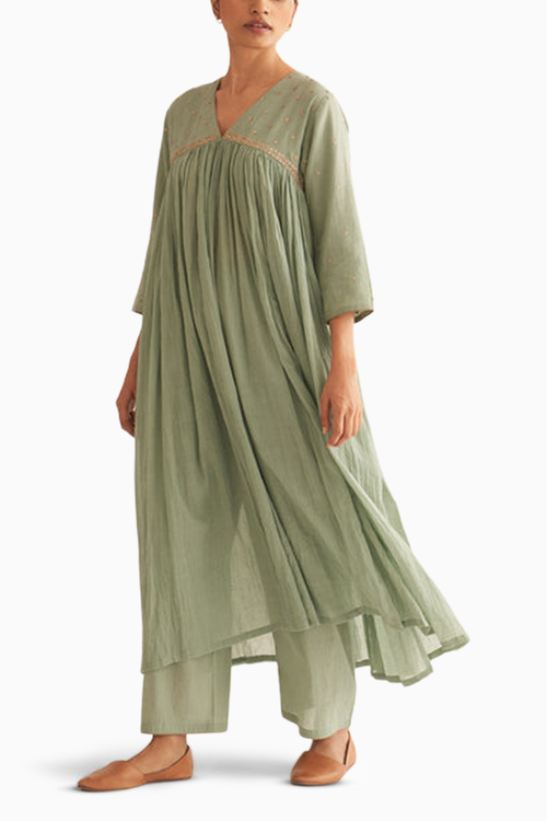Mrinal Light Green Kurta Set