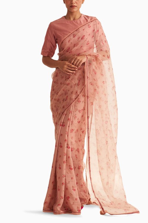 Gul Old Rose Saree
