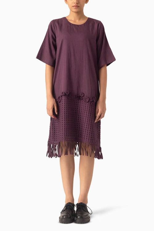 Ashiya Plum Dress