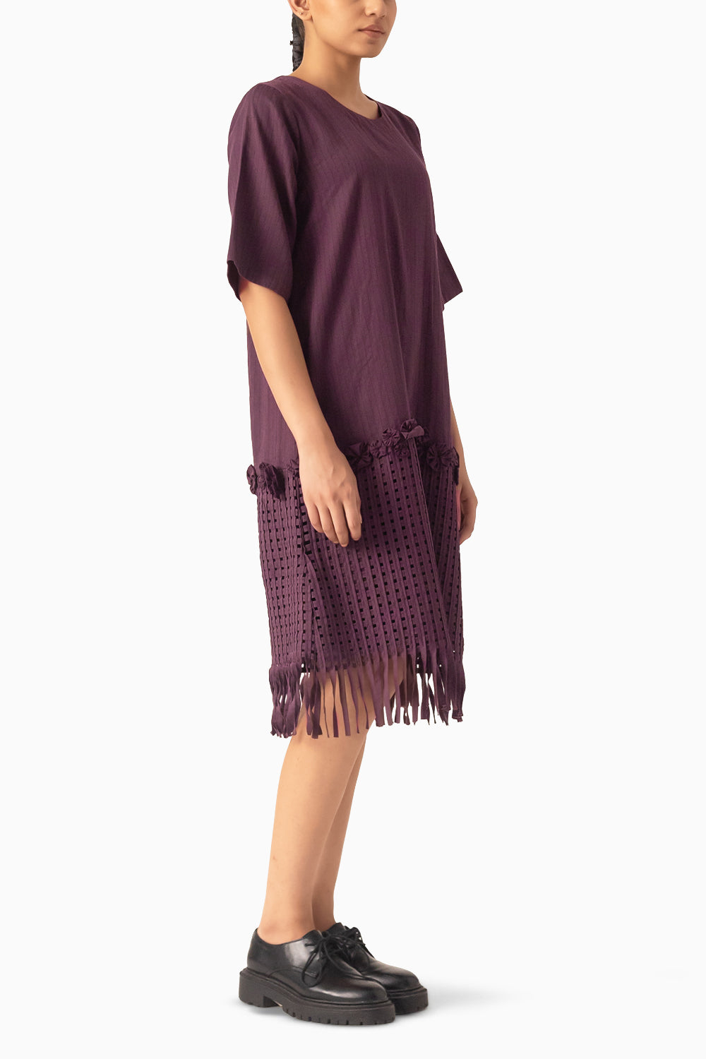 Ashiya Plum Dress