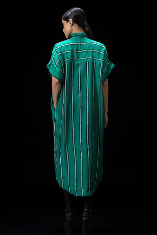 Arc Green Shirt Dress
