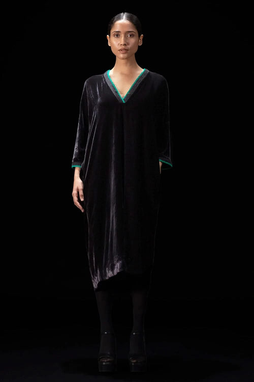 Hoop Black Kaftan