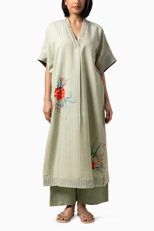 Verdura Sea Green Kaftan