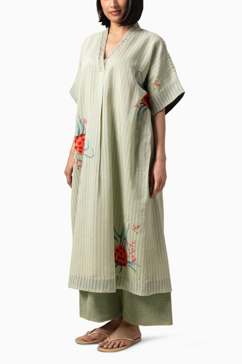 Verdura Sea Green Kaftan