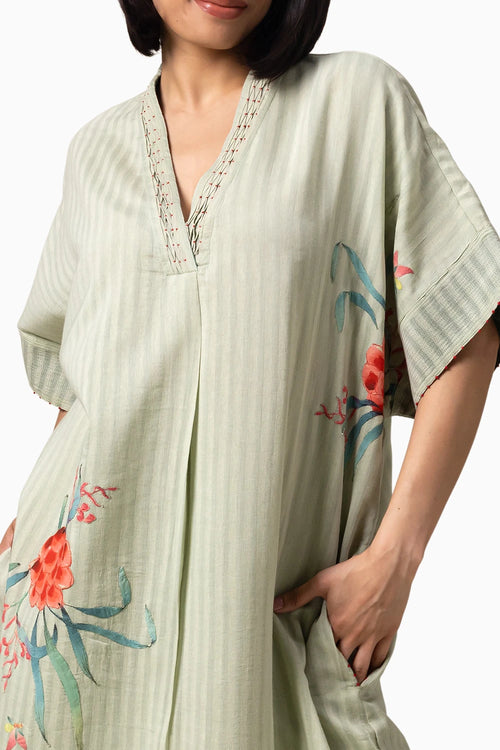 Verdura Sea Green Kaftan