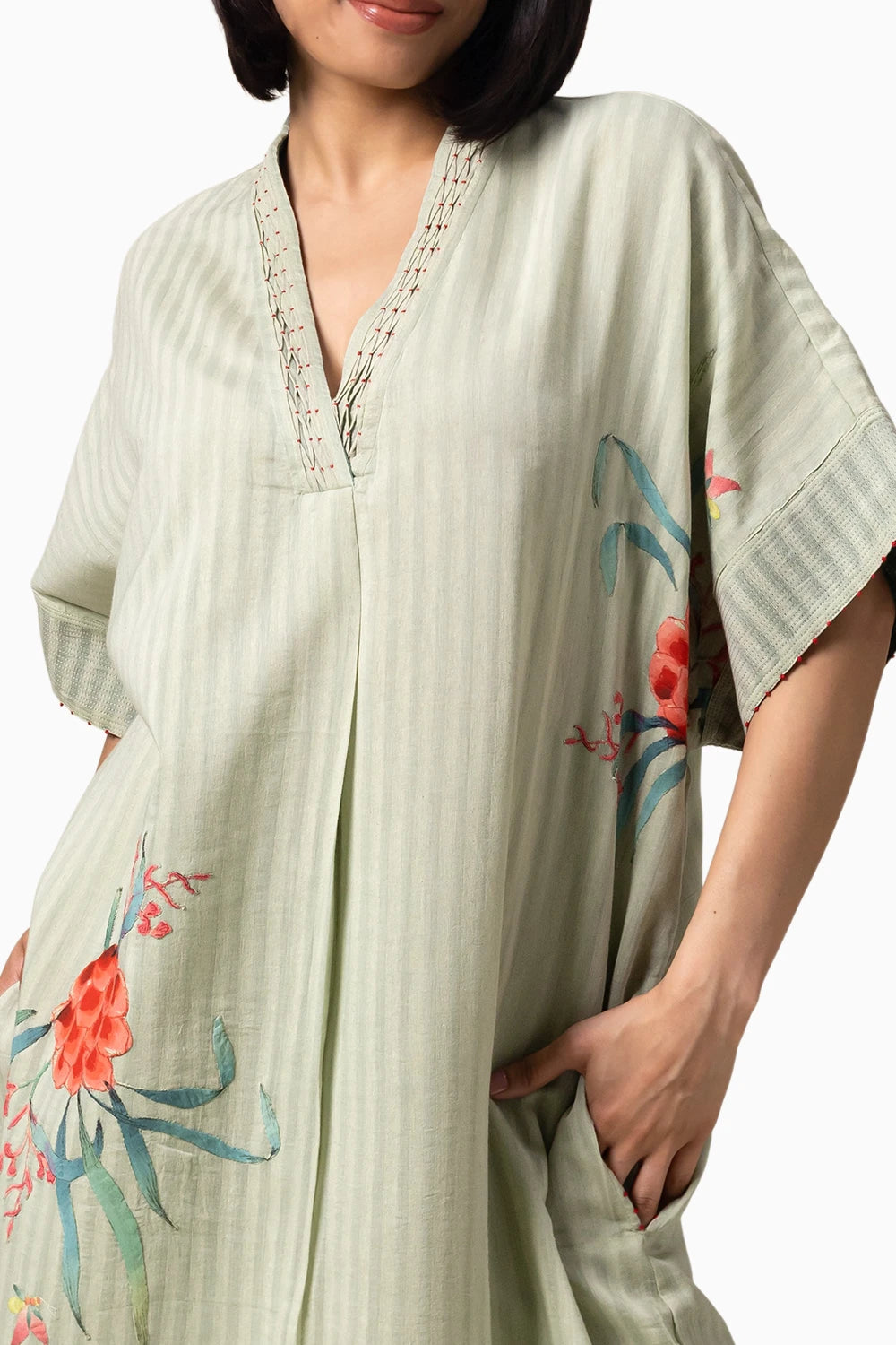 Verdura Sea Green Kaftan