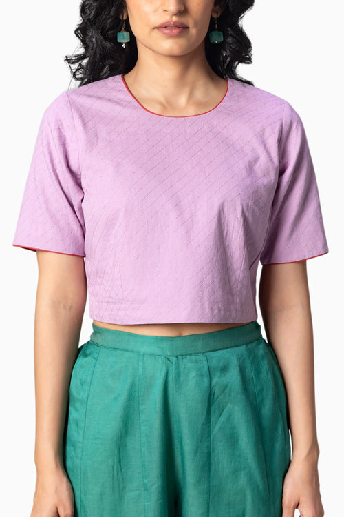 Mira Lavender Blouse