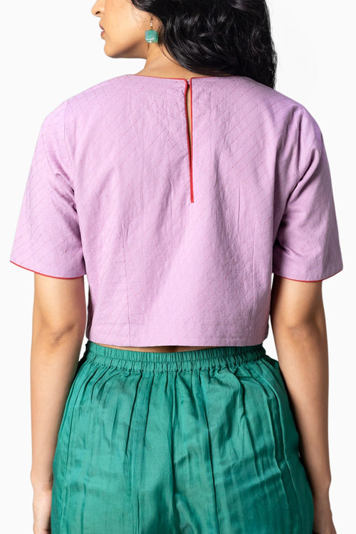 Mira Lavender Blouse