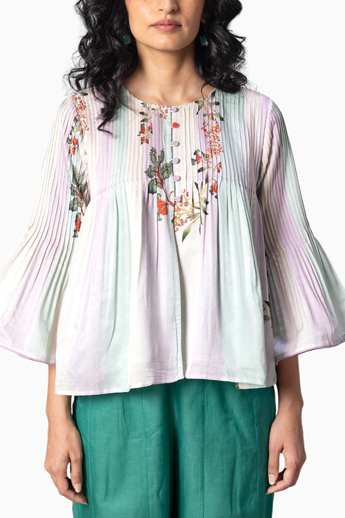 Vira Haze Lavender Blouse