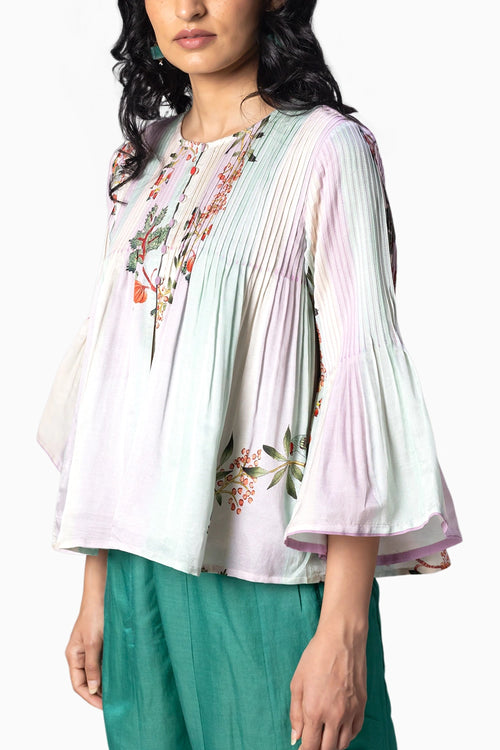 Vira Haze Lavender Blouse