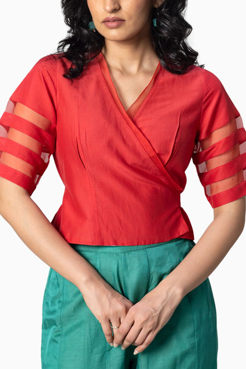 Orla Red Blouse